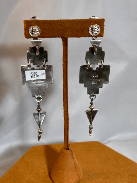 Hematite Earrings by Teresa Archibeque