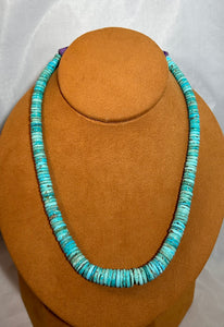 Handmade Bead Turquoise Necklace by Bruce Eckhardt
