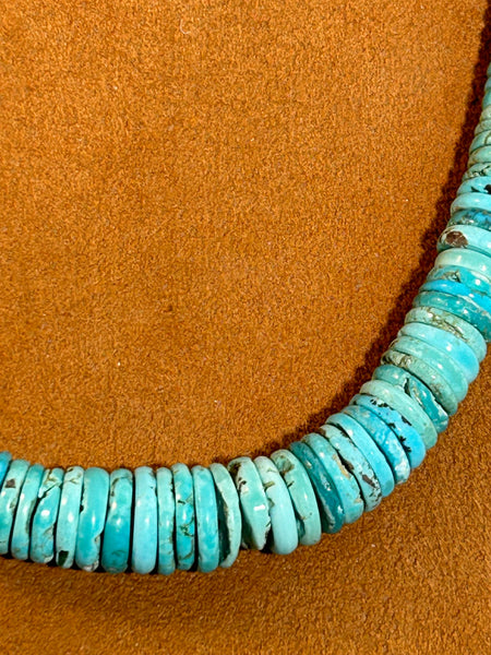 Handmade Bead Turquoise Necklace by Bruce Eckhardt