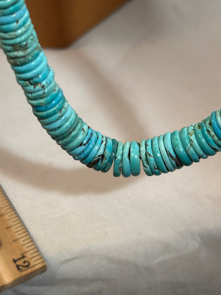 Handmade Bead Turquoise Necklace by Bruce Eckhardt