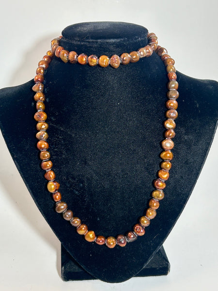 Bronze Freshwater Pearls by Gloria Sawin and John Hull