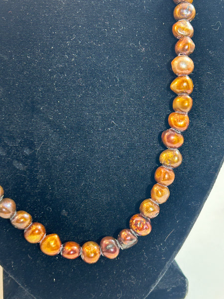 Bronze Freshwater Pearls by Gloria Sawin and John Hull