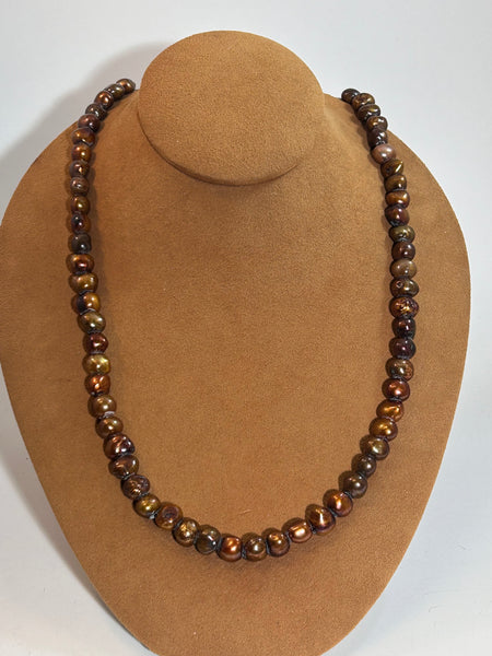 Bronze Freshwater Pearls by Gloria Sawin and John Hull