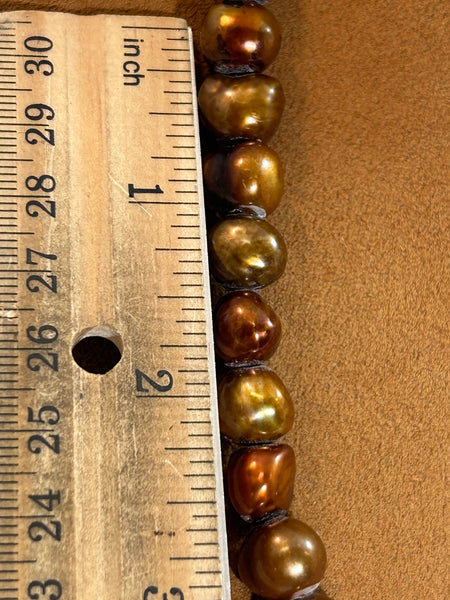 Bronze Freshwater Pearls by Gloria Sawin and John Hull