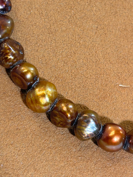 Bronze Freshwater Pearls by Gloria Sawin and John Hull