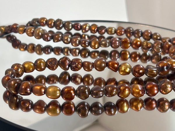 Bronze Freshwater Pearls by Gloria Sawin and John Hull