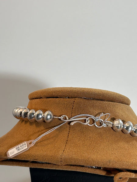 15" Navajo Saucer Bead Necklace by Haley Olen Yazzie