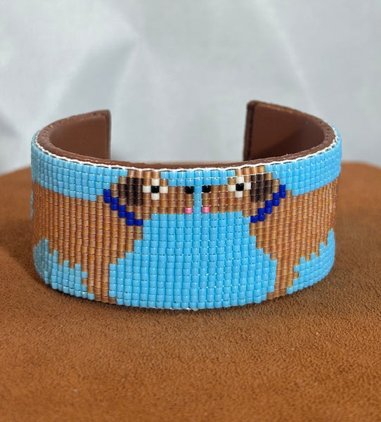 Beaded Dog Cuff by Pamela Chappell