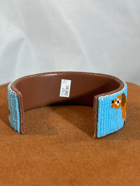 Beaded Dachshund Dog Cuff by Pamela Chappell