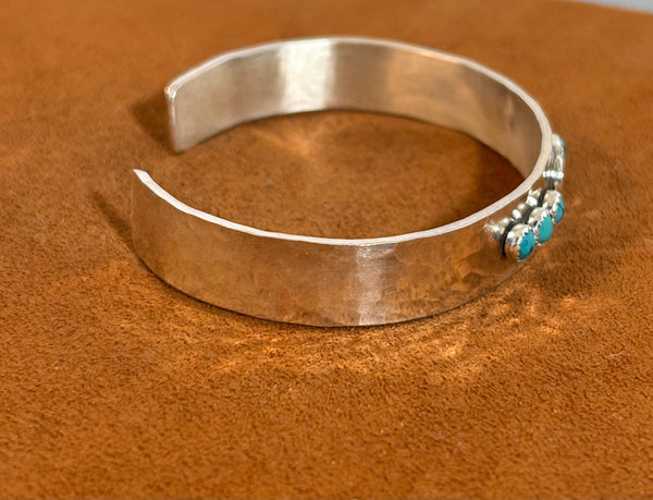 Turquoise Moon Cuff by Richard Schmidt