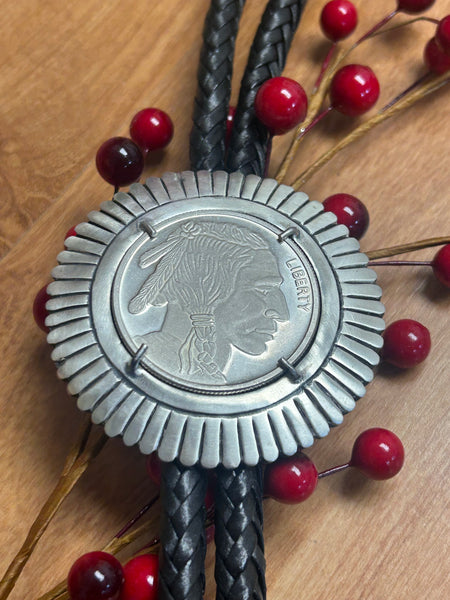 Chief Head Bolo Tie by First American Traders