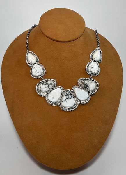 Fancy White Buffalo Necklace by Dolias Draper.
