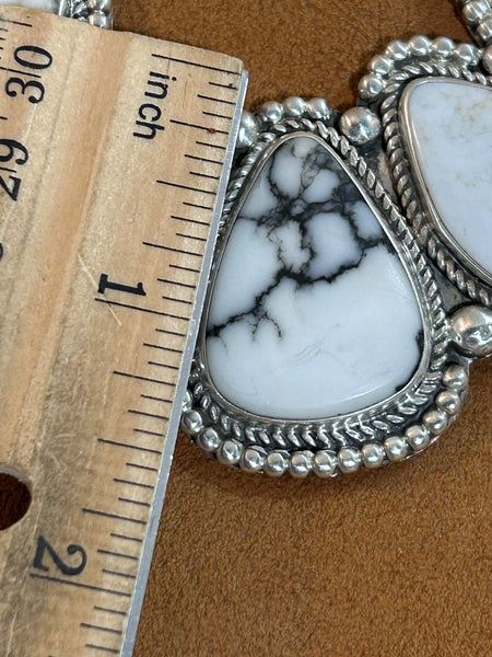 Fancy White Buffalo Necklace by Dolias Draper.