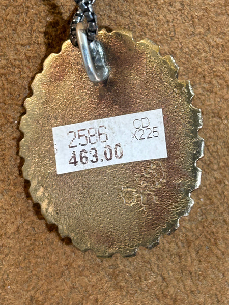 Sea Blue Abalone Necklace by Clif Doran