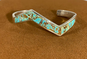 Zig Zag #8 Turquoise Cuff by First American Traders