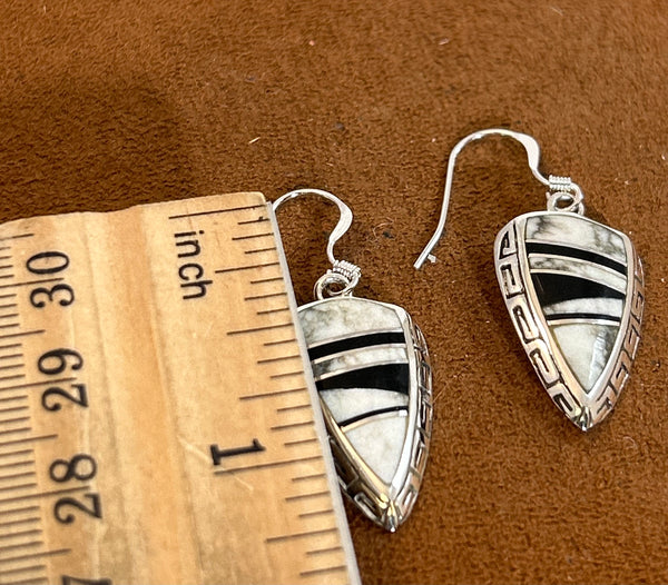 Arrow White Buffalo Earrings by First American Traders
