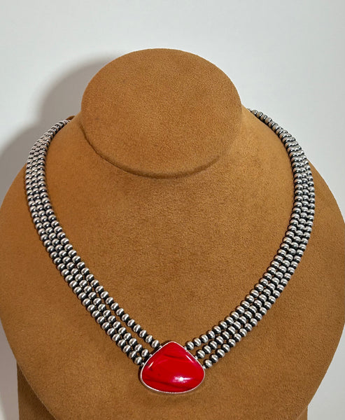 Rosarita Wide Teardrop Three Strand Cleopatra by Kevin Randall and Rachel Grace Studios