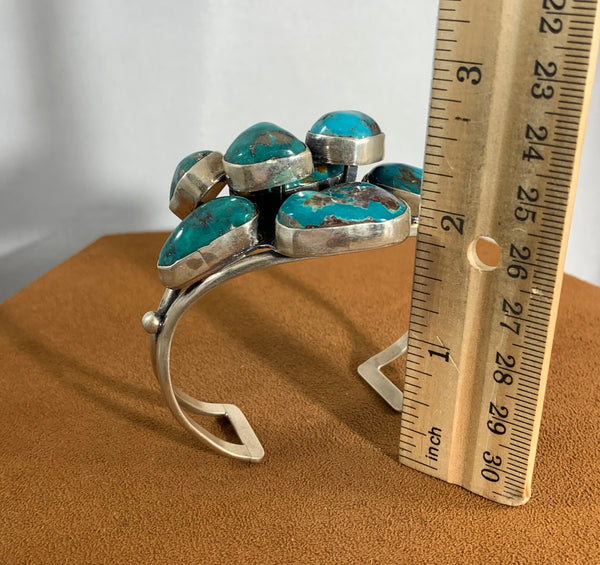 Stacked Turquoise Cuff by First American Traders