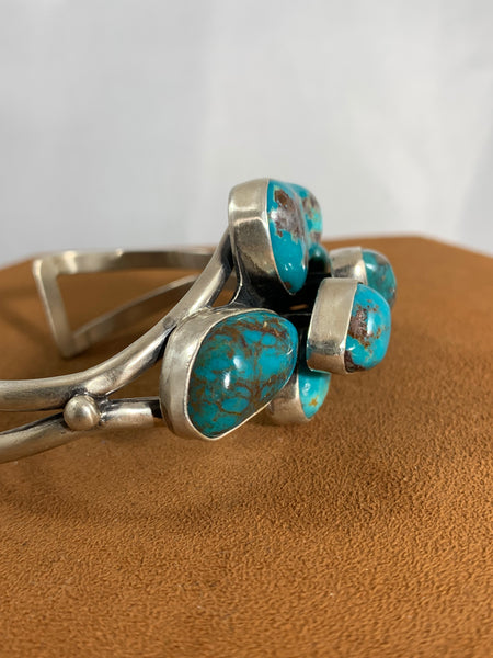 Stacked Turquoise Cuff by First American Traders