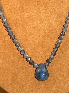 Labradorite Bead Necklace by Gloria Sawin