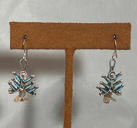 Zuni Needle Point Earrings by First American Traders