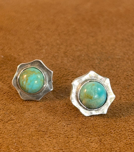 Turquoise Stud Earrings by Clif Doran