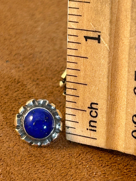 Lapis Stud Earrings by Clif Doran