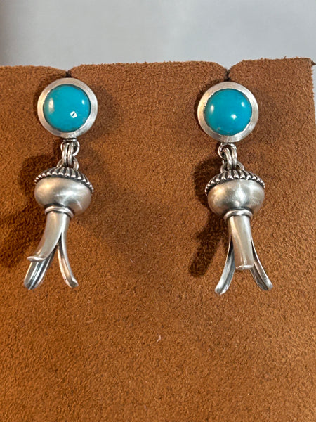 Blossom and Turquoise Earring by Dennis Hogan