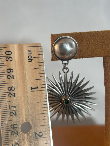 Small Emerald Spur Earrings by Dennis Hogan