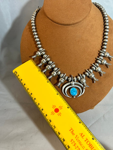 Classic Double Naja Squash Blossom Necklace by Dennis Hogan