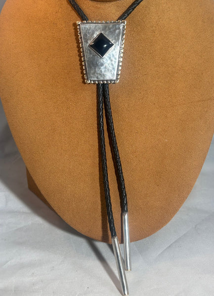 Geometric Bolo with Onyx by Clif Doran