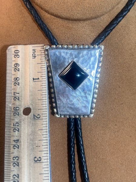 Geometric Bolo with Onyx by Clif Doran