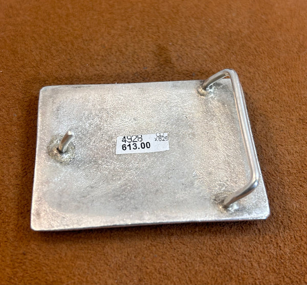 Hammered Sterling Silver Buckle by Clif Doran
