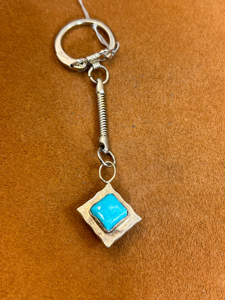 Double Sided Turquoise Key Chain by Clif Doran
