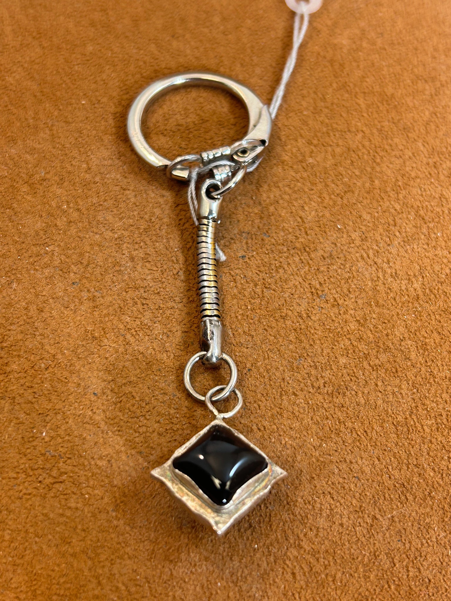 Clif Key Double Sided Onyx Key Chain by Clif Doran – Ortega's on the Plaza Santa Fe