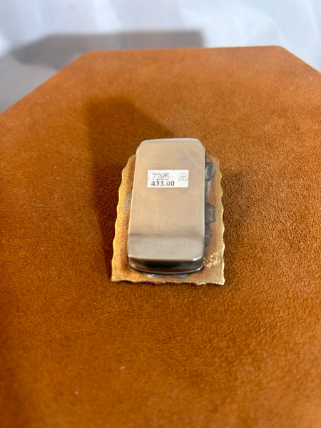 Amber Hammered Money Clip by Clif Doran