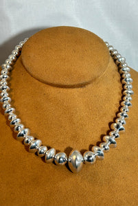 High Polish Navajo Bead Choker by Veltenia Haley