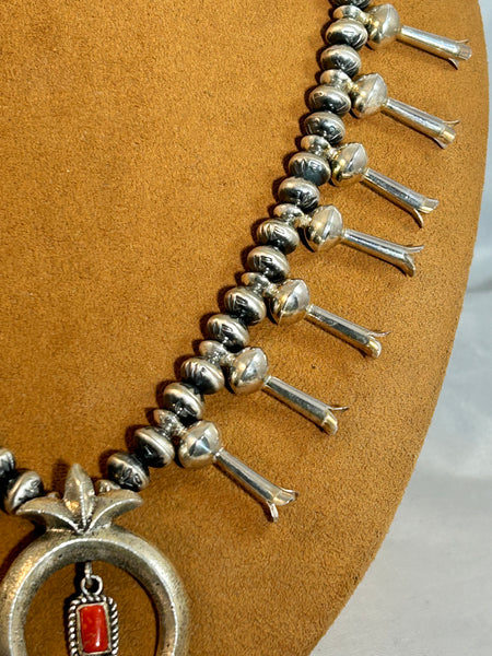 High Polish and Old Fashioned Squash Blossom Necklace by Ruby Haley