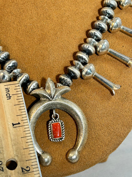 High Polish and Old Fashioned Squash Blossom Necklace by Ruby Haley