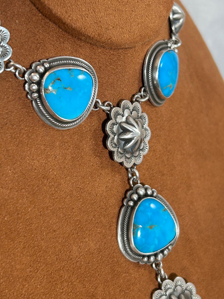 Lariat Turquoise Necklace by Keri Muñiz
