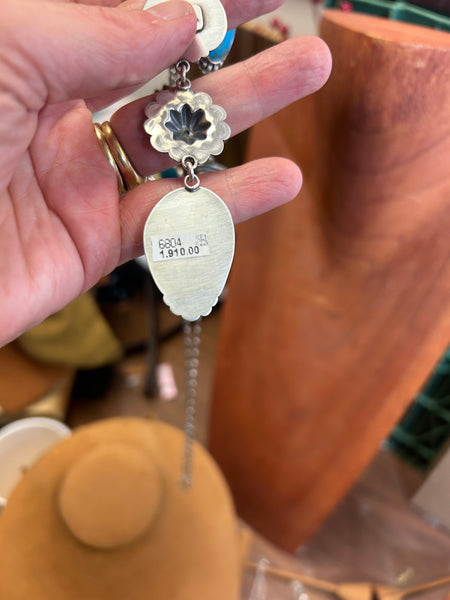 Lariat Turquoise Necklace by Keri Muñiz