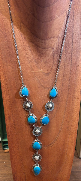 Lariat Turquoise Necklace by Keri Muñiz