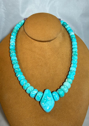 Fox Turquoise Necklace by Bruce Eckhardt