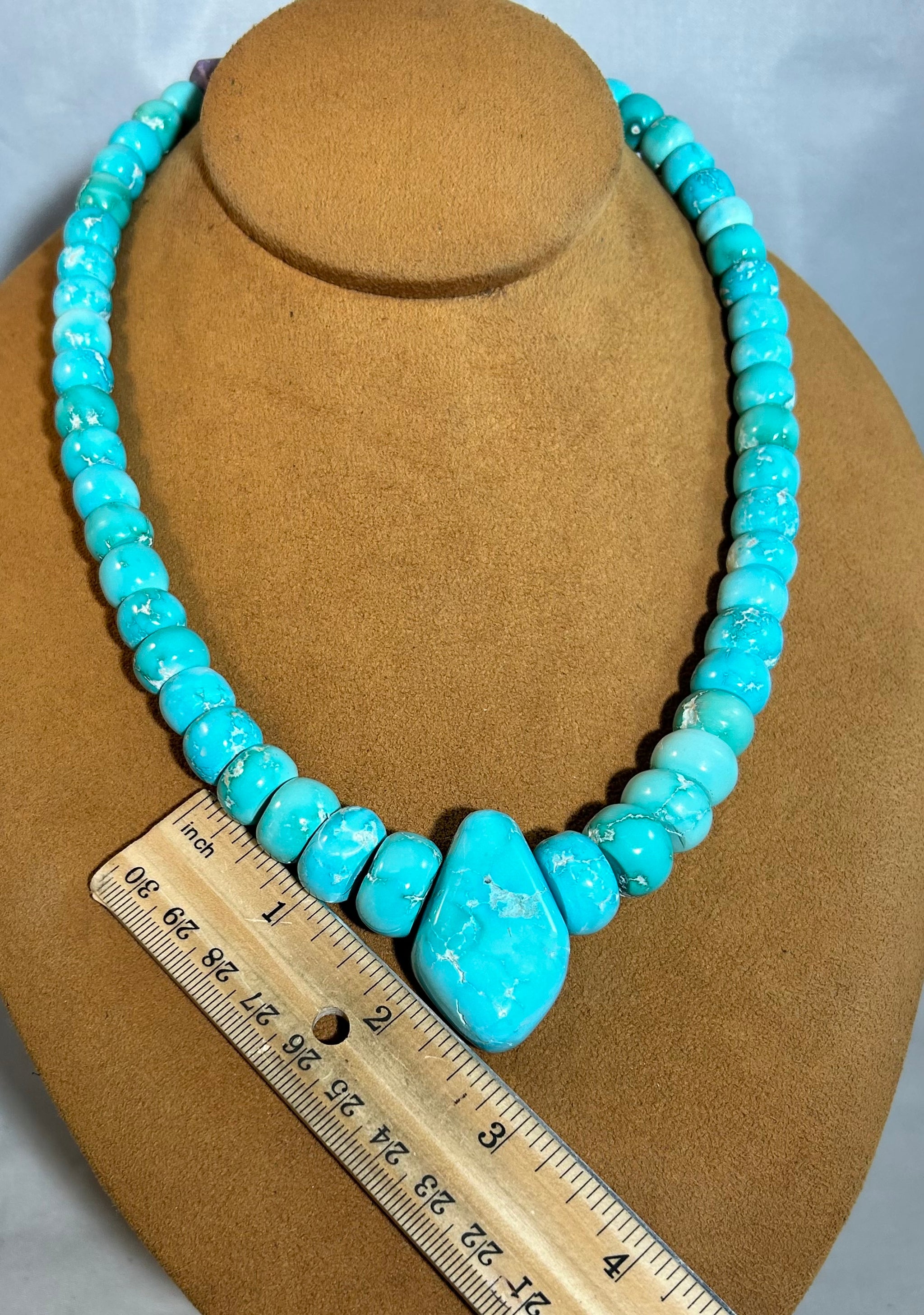 Fox Turquoise Necklace by Bruce Eckhardt – Ortega's on the Plaza