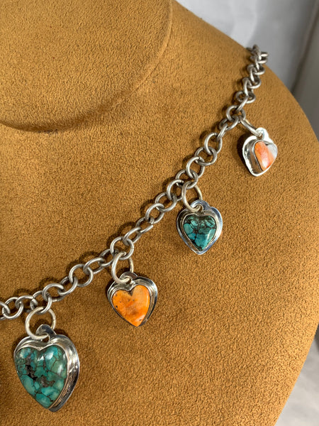 Heart Charm Necklace by Oscar Betz