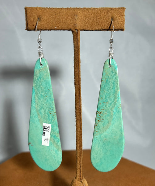 Slab Kingman Earrings by Kevin Ray GarciA