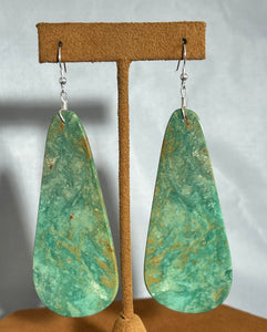 Extra Large Slab Kingman Earring by Kevin Ray Garcia