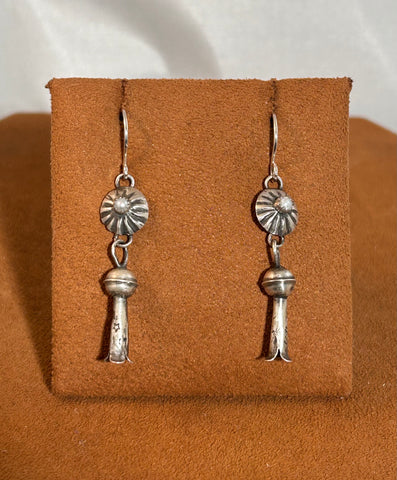 Small Pearl Squash Blossom Earrings by Jennifer Favour