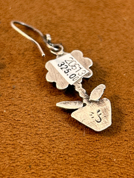 Potted Plant Jade Earrings by Jennifer Favour