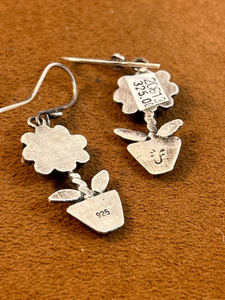 Potted Plant Jade Earrings by Jennifer Favour